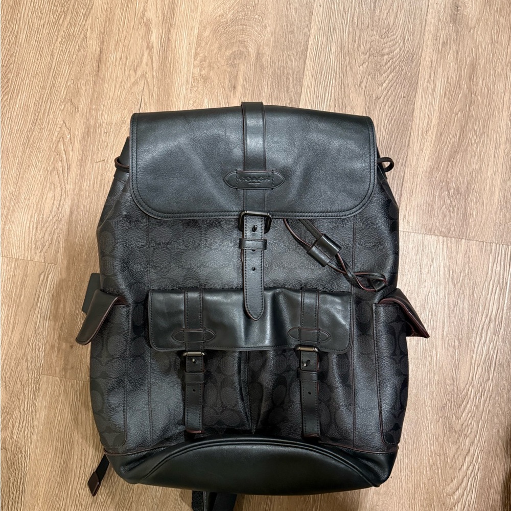 Coach Black and Brown Men's Backpack